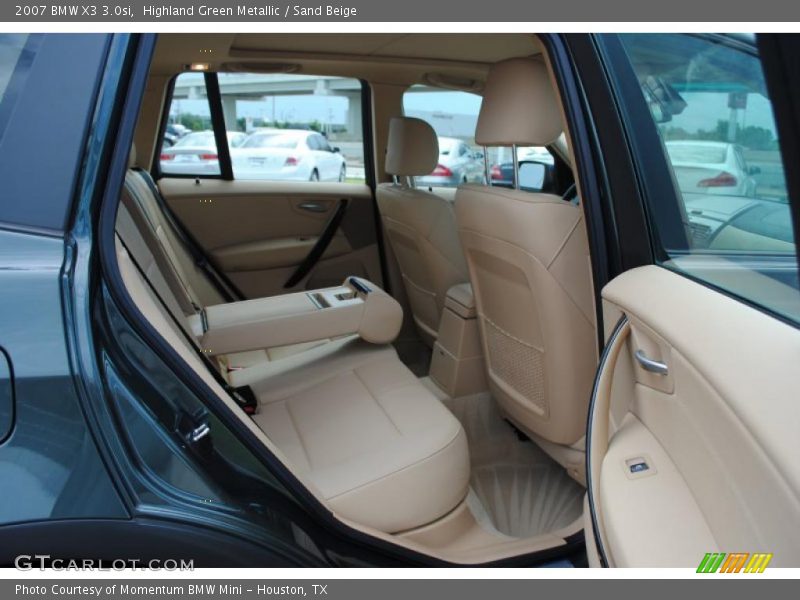 Highland Green Metallic / Sand Beige 2007 BMW X3 3.0si