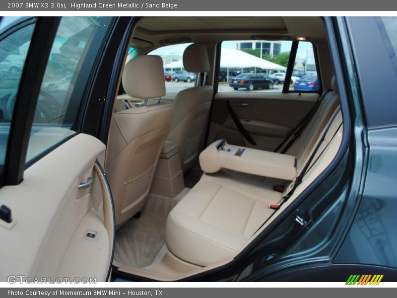 Highland Green Metallic / Sand Beige 2007 BMW X3 3.0si