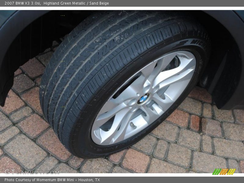 Highland Green Metallic / Sand Beige 2007 BMW X3 3.0si