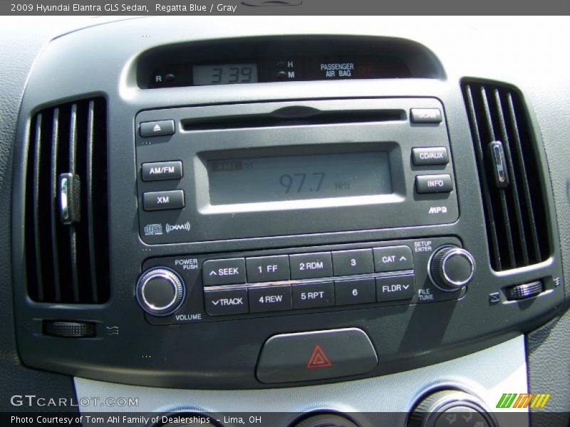 Regatta Blue / Gray 2009 Hyundai Elantra GLS Sedan