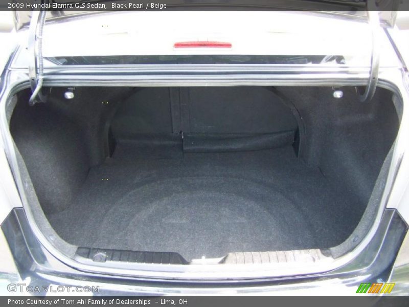 Black Pearl / Beige 2009 Hyundai Elantra GLS Sedan