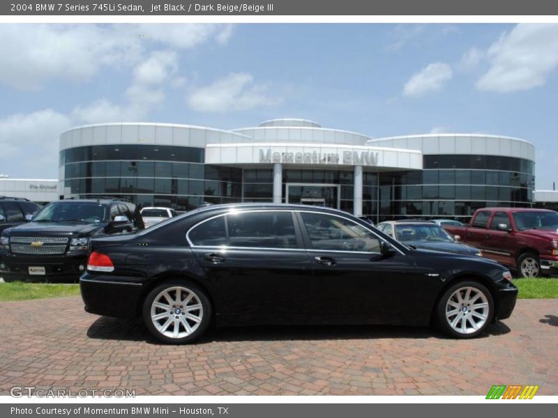 Jet Black / Dark Beige/Beige III 2004 BMW 7 Series 745Li Sedan