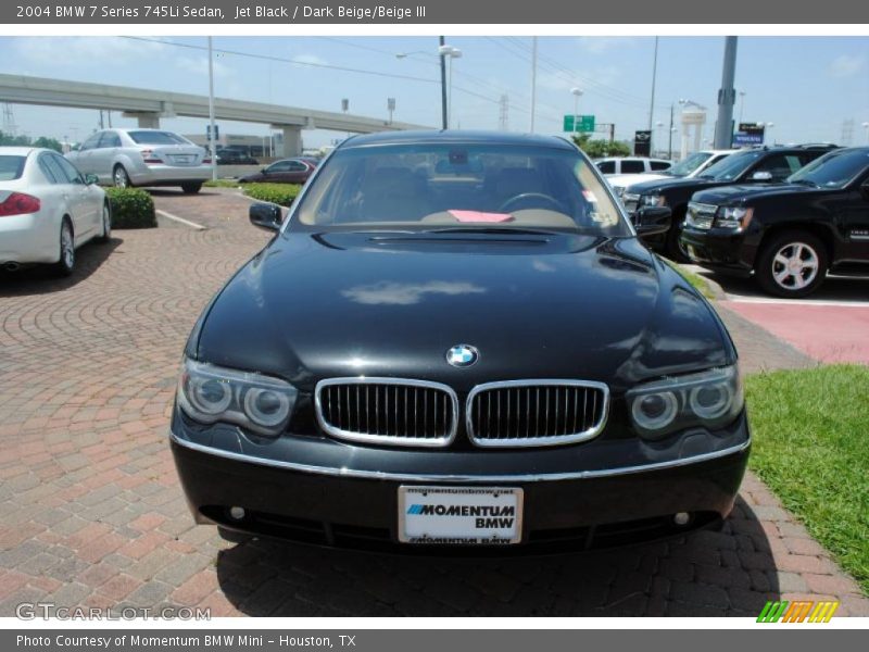 Jet Black / Dark Beige/Beige III 2004 BMW 7 Series 745Li Sedan