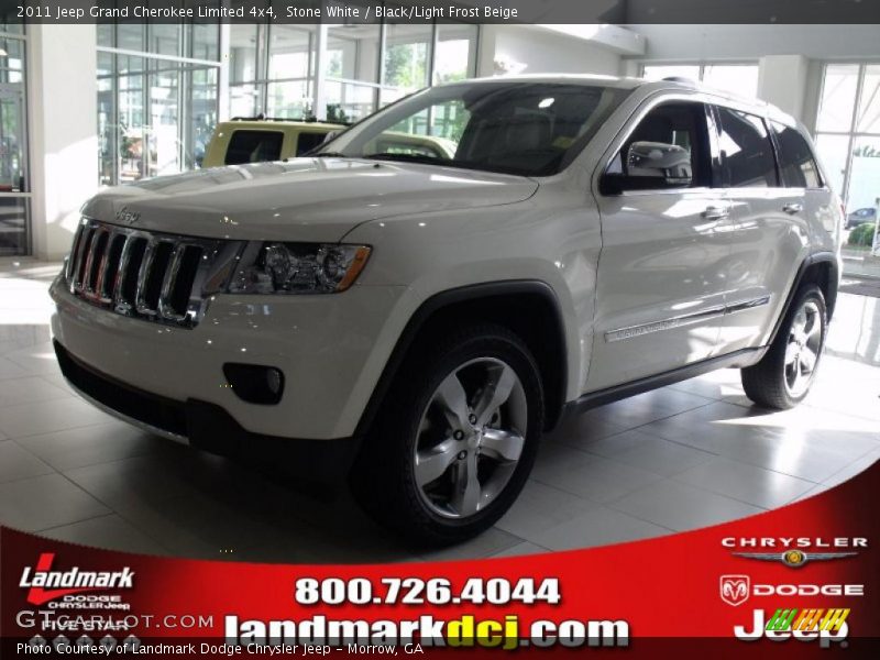 Stone White / Black/Light Frost Beige 2011 Jeep Grand Cherokee Limited 4x4