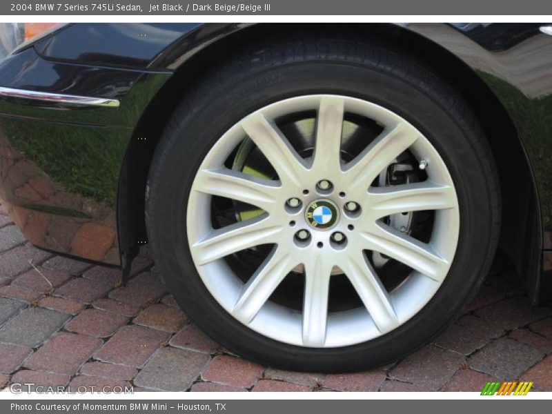 Jet Black / Dark Beige/Beige III 2004 BMW 7 Series 745Li Sedan