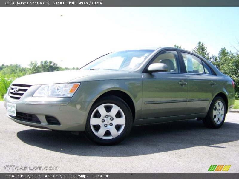 Natural Khaki Green / Camel 2009 Hyundai Sonata GLS