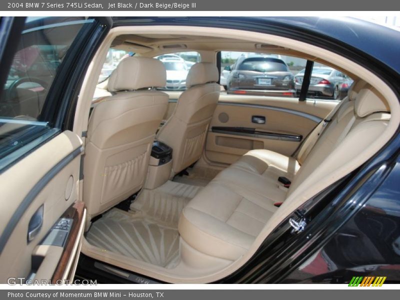 Jet Black / Dark Beige/Beige III 2004 BMW 7 Series 745Li Sedan