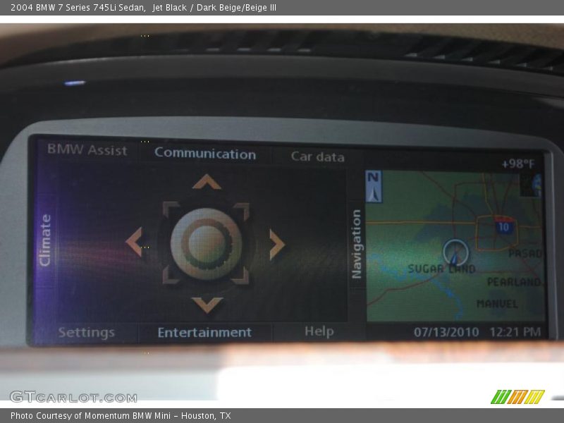 Jet Black / Dark Beige/Beige III 2004 BMW 7 Series 745Li Sedan