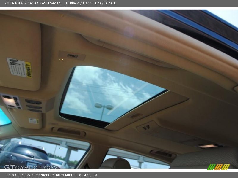 Jet Black / Dark Beige/Beige III 2004 BMW 7 Series 745Li Sedan