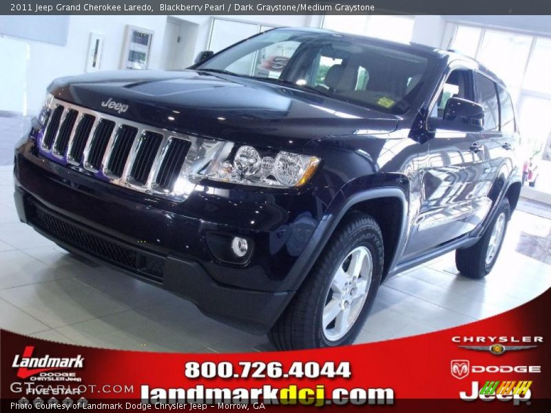 Blackberry Pearl / Dark Graystone/Medium Graystone 2011 Jeep Grand Cherokee Laredo