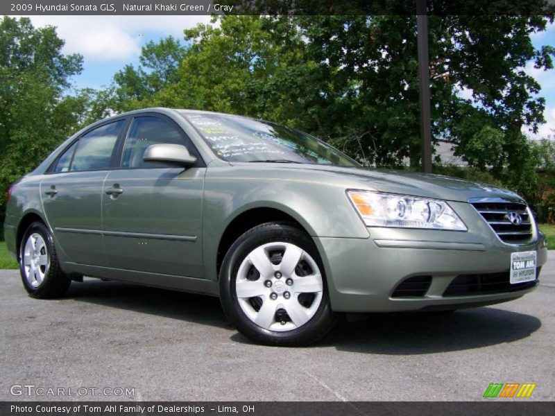 Natural Khaki Green / Gray 2009 Hyundai Sonata GLS
