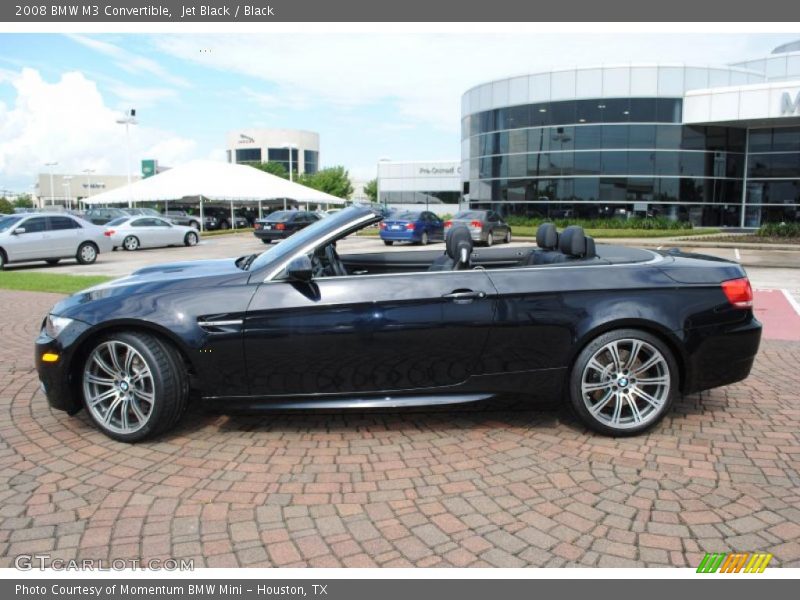 Jet Black / Black 2008 BMW M3 Convertible