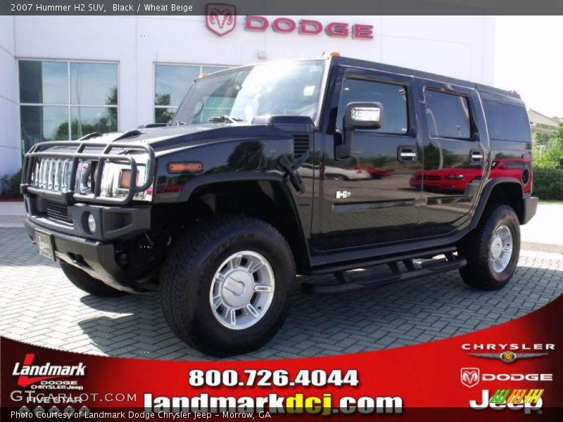 Black / Wheat Beige 2007 Hummer H2 SUV