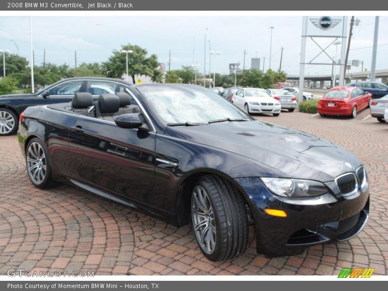 Jet Black / Black 2008 BMW M3 Convertible