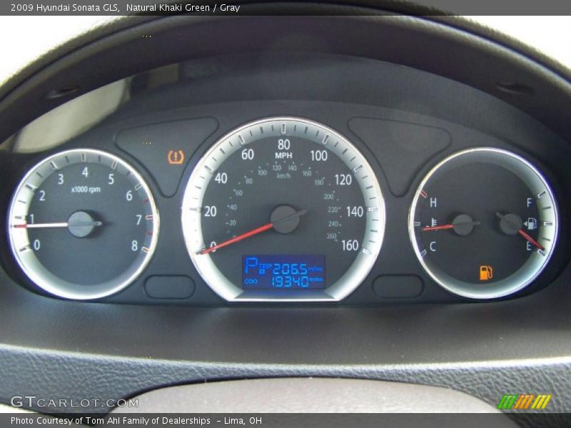 Natural Khaki Green / Gray 2009 Hyundai Sonata GLS