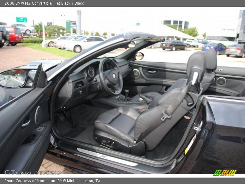 Jet Black / Black 2008 BMW M3 Convertible