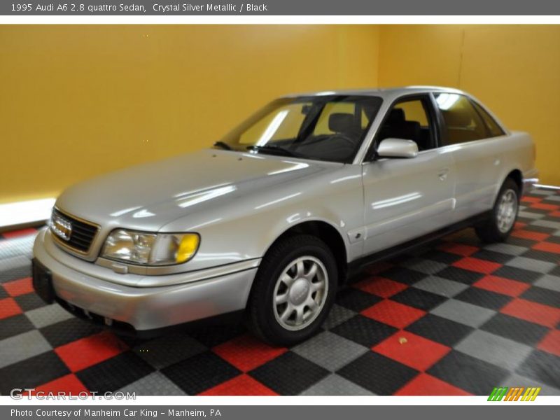 Crystal Silver Metallic / Black 1995 Audi A6 2.8 quattro Sedan