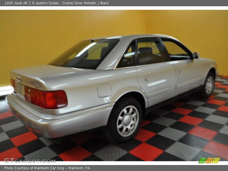 Crystal Silver Metallic / Black 1995 Audi A6 2.8 quattro Sedan