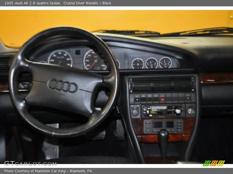 Crystal Silver Metallic / Black 1995 Audi A6 2.8 quattro Sedan