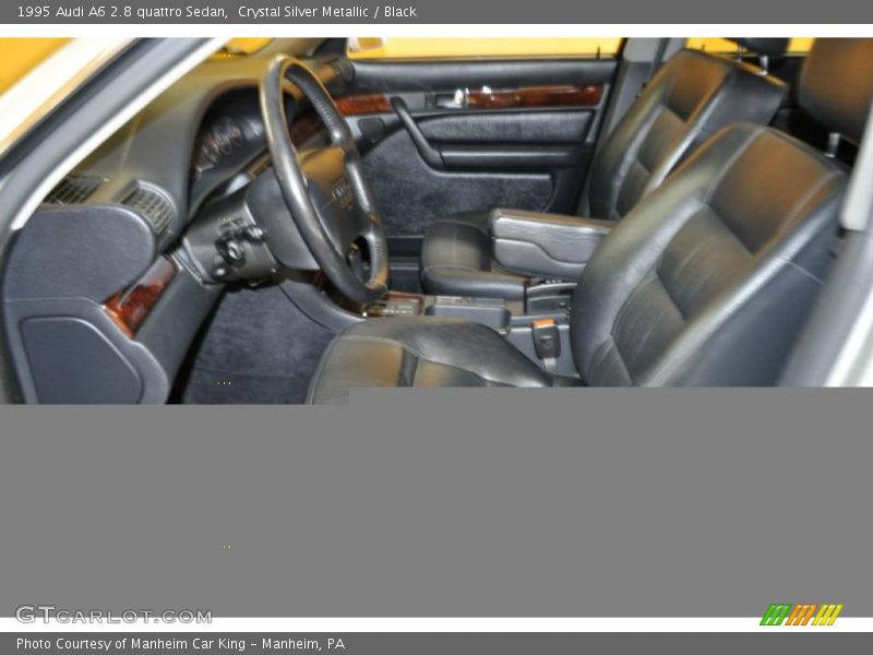 Crystal Silver Metallic / Black 1995 Audi A6 2.8 quattro Sedan