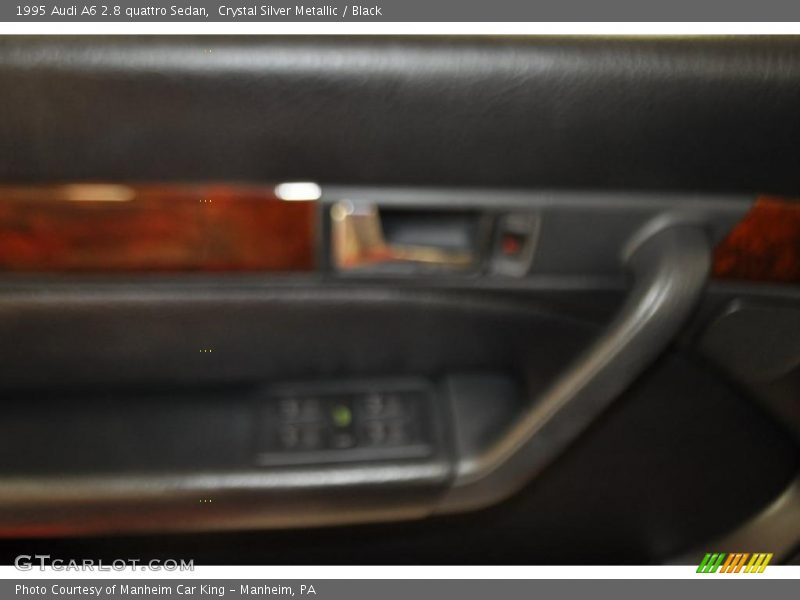 Crystal Silver Metallic / Black 1995 Audi A6 2.8 quattro Sedan