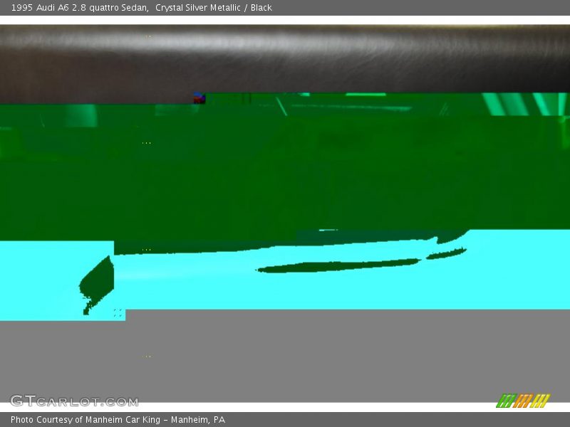 Crystal Silver Metallic / Black 1995 Audi A6 2.8 quattro Sedan