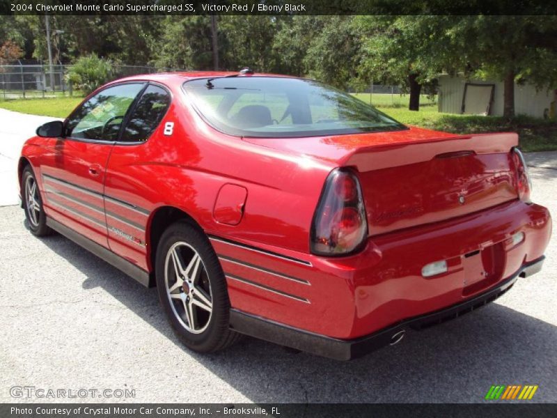 Victory Red / Ebony Black 2004 Chevrolet Monte Carlo Supercharged SS