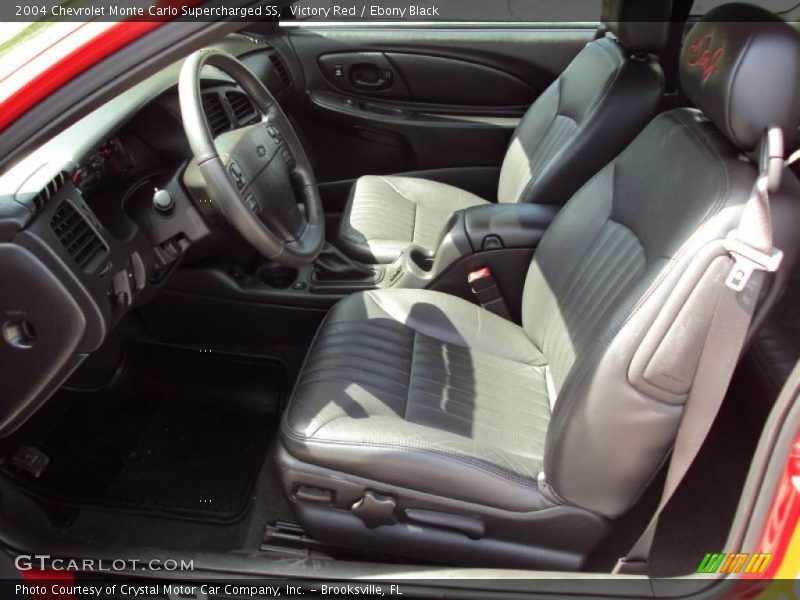 Victory Red / Ebony Black 2004 Chevrolet Monte Carlo Supercharged SS