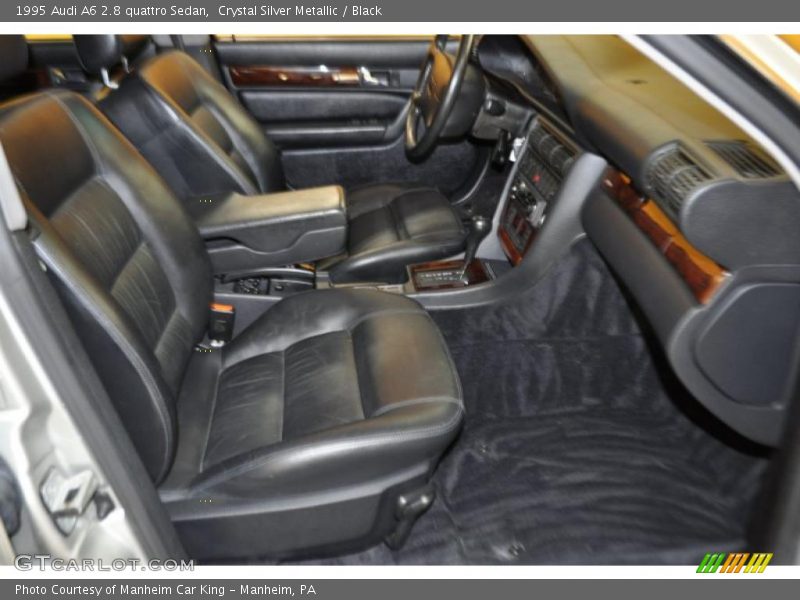 Crystal Silver Metallic / Black 1995 Audi A6 2.8 quattro Sedan