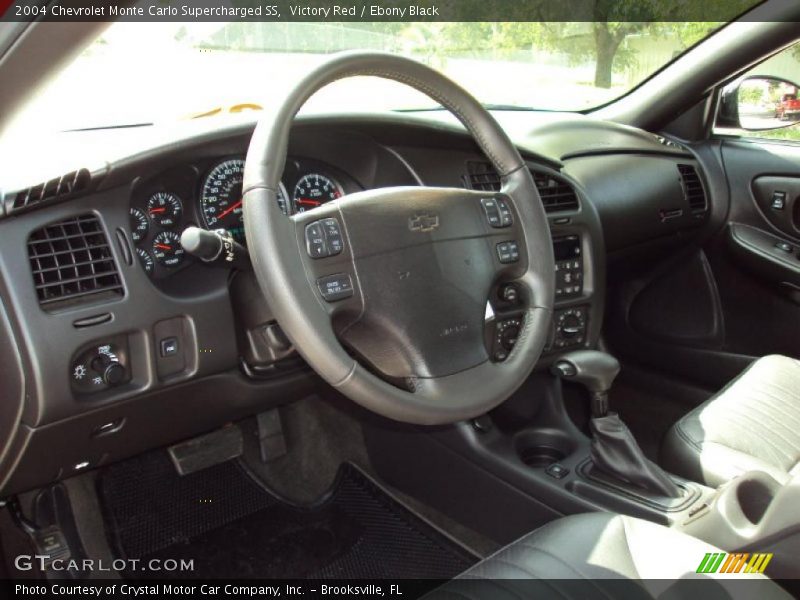 Victory Red / Ebony Black 2004 Chevrolet Monte Carlo Supercharged SS