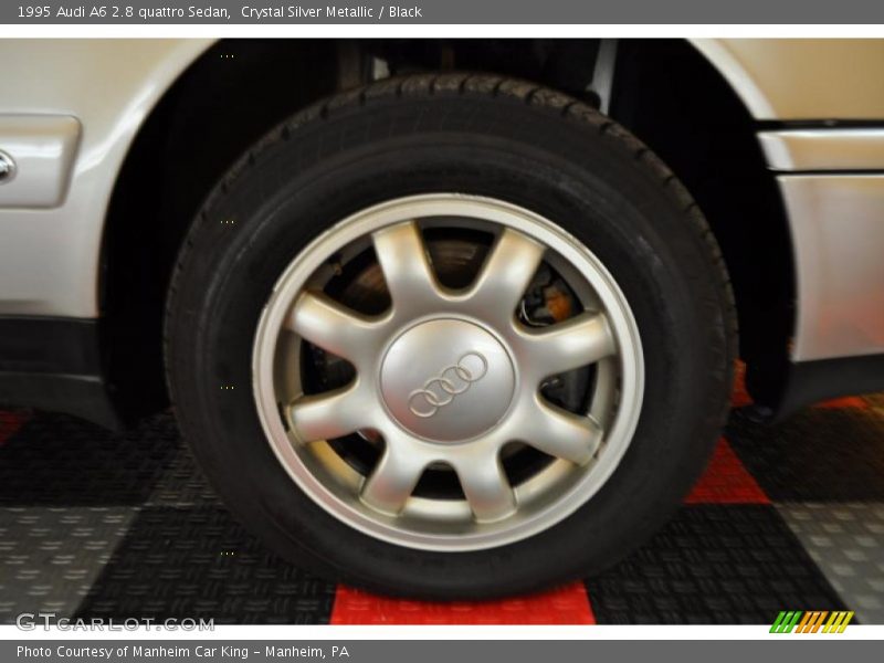 Crystal Silver Metallic / Black 1995 Audi A6 2.8 quattro Sedan