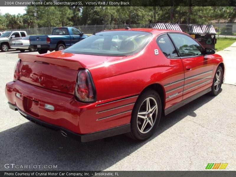 Victory Red / Ebony Black 2004 Chevrolet Monte Carlo Supercharged SS