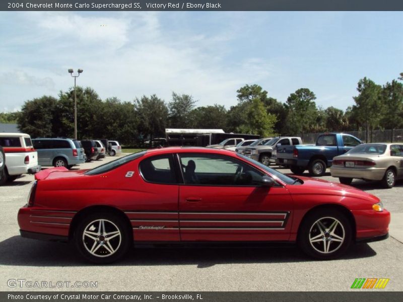 Victory Red / Ebony Black 2004 Chevrolet Monte Carlo Supercharged SS