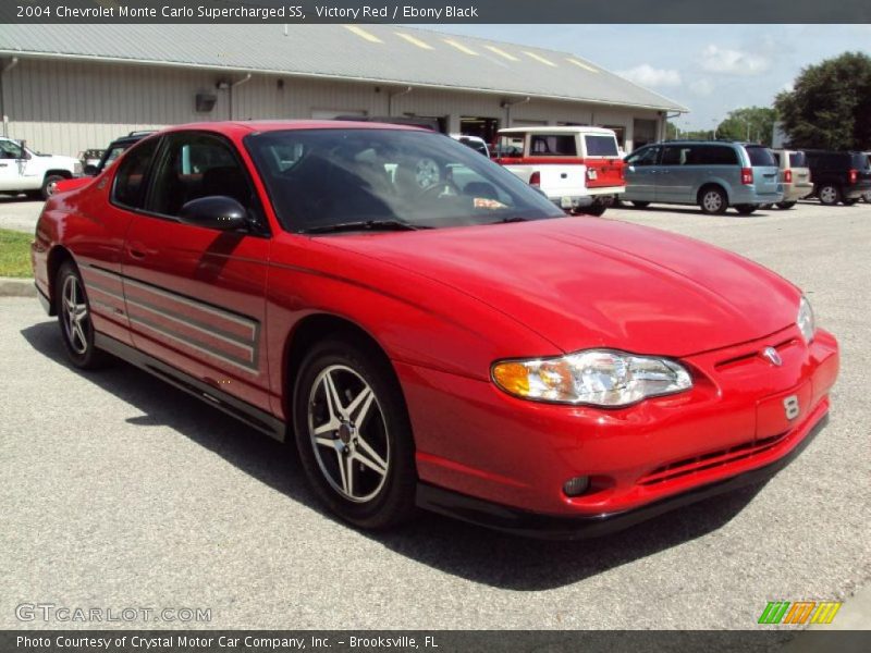 Victory Red / Ebony Black 2004 Chevrolet Monte Carlo Supercharged SS