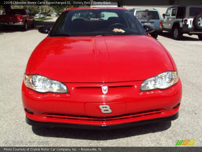 Victory Red / Ebony Black 2004 Chevrolet Monte Carlo Supercharged SS