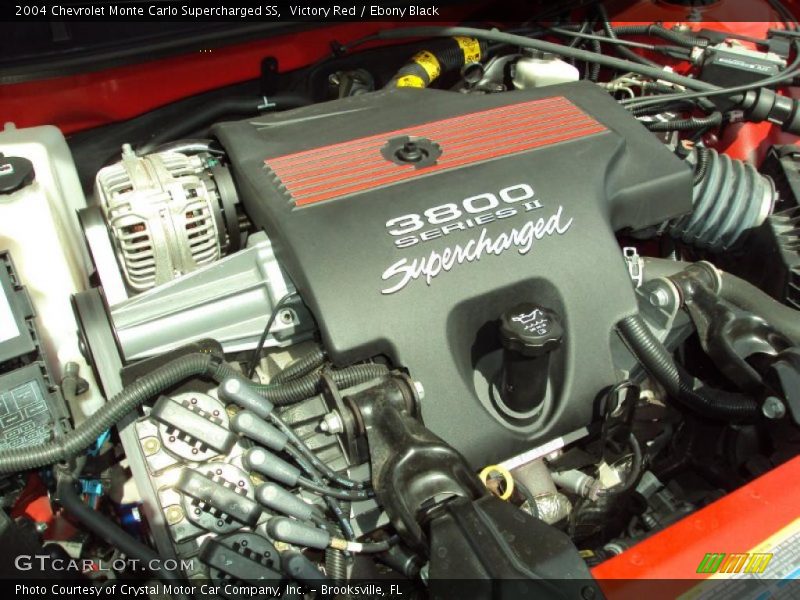 Victory Red / Ebony Black 2004 Chevrolet Monte Carlo Supercharged SS