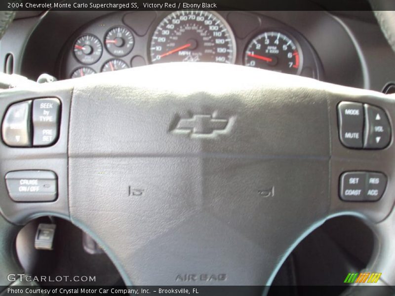 Victory Red / Ebony Black 2004 Chevrolet Monte Carlo Supercharged SS