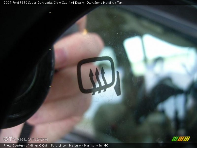 Dark Stone Metallic / Tan 2007 Ford F350 Super Duty Lariat Crew Cab 4x4 Dually