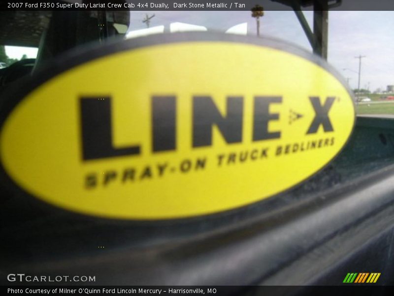 Dark Stone Metallic / Tan 2007 Ford F350 Super Duty Lariat Crew Cab 4x4 Dually