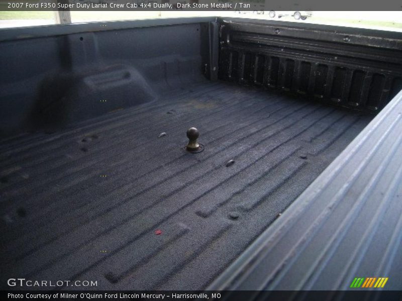 Dark Stone Metallic / Tan 2007 Ford F350 Super Duty Lariat Crew Cab 4x4 Dually