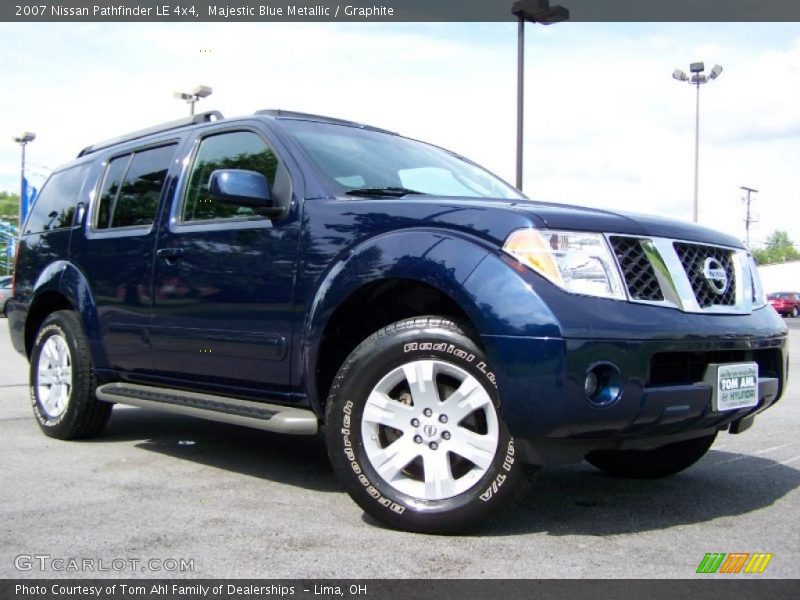 Majestic Blue Metallic / Graphite 2007 Nissan Pathfinder LE 4x4