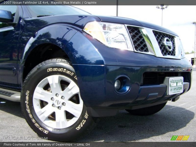 Majestic Blue Metallic / Graphite 2007 Nissan Pathfinder LE 4x4