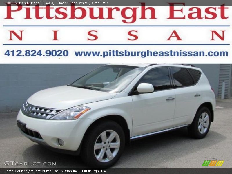Glacier Pearl White / Cafe Latte 2007 Nissan Murano SL AWD