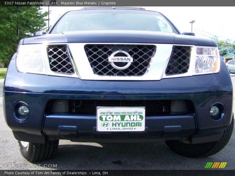 Majestic Blue Metallic / Graphite 2007 Nissan Pathfinder LE 4x4