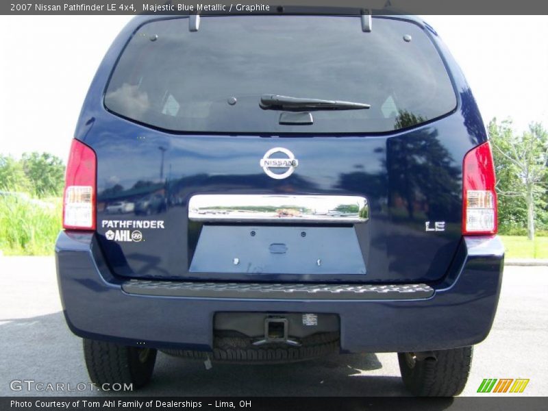 Majestic Blue Metallic / Graphite 2007 Nissan Pathfinder LE 4x4
