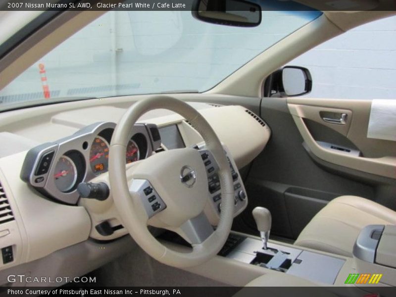 Glacier Pearl White / Cafe Latte 2007 Nissan Murano SL AWD