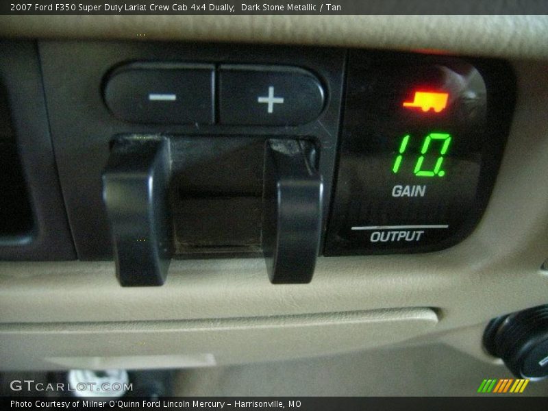 Dark Stone Metallic / Tan 2007 Ford F350 Super Duty Lariat Crew Cab 4x4 Dually
