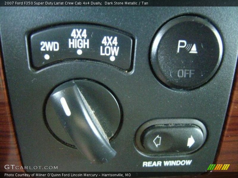 Dark Stone Metallic / Tan 2007 Ford F350 Super Duty Lariat Crew Cab 4x4 Dually