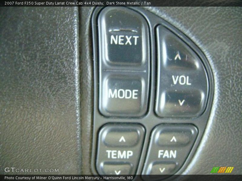 Dark Stone Metallic / Tan 2007 Ford F350 Super Duty Lariat Crew Cab 4x4 Dually