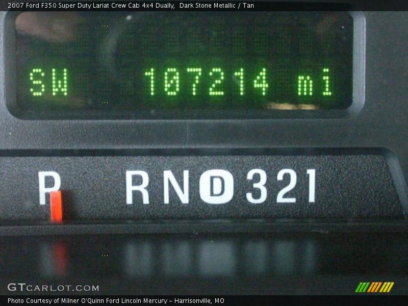Dark Stone Metallic / Tan 2007 Ford F350 Super Duty Lariat Crew Cab 4x4 Dually